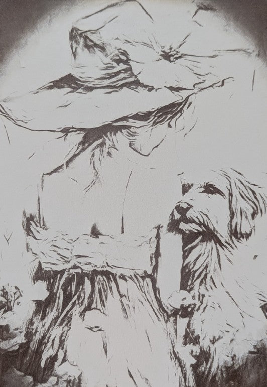 Girl with Dog