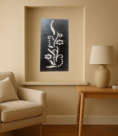 white on black modern art