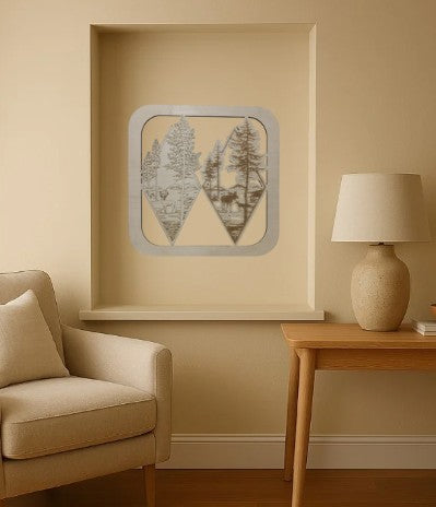 Moose and Deer in the forest